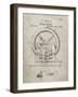 PP1035-Sandstone Singer Sewing Machine Patent Poster-Cole Borders-Framed Giclee Print