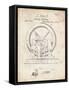 PP1035-Vintage Parchment Singer Sewing Machine Patent Poster-Cole Borders-Framed Stretched Canvas
