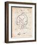 PP1035-Vintage Parchment Singer Sewing Machine Patent Poster-Cole Borders-Framed Giclee Print