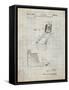 PP1036-Antique Grid Parchment Skee Ball Patent Poster-Cole Borders-Framed Stretched Canvas