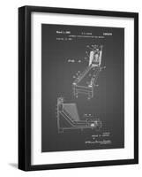 PP1036-Black Grid Skee Ball Patent Poster-Cole Borders-Framed Giclee Print