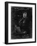 PP1036-Black Grunge Skee Ball Patent Poster-Cole Borders-Framed Giclee Print