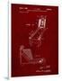PP1036-Burgundy Skee Ball Patent Poster-Cole Borders-Framed Premium Giclee Print