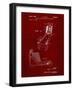 PP1036-Burgundy Skee Ball Patent Poster-Cole Borders-Framed Giclee Print