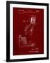 PP1036-Burgundy Skee Ball Patent Poster-Cole Borders-Framed Giclee Print