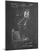 PP1036-Chalkboard Skee Ball Patent Poster-Cole Borders-Mounted Giclee Print