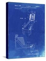 PP1036-Faded Blueprint Skee Ball Patent Poster-Cole Borders-Stretched Canvas