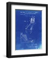 PP1036-Faded Blueprint Skee Ball Patent Poster-Cole Borders-Framed Premium Giclee Print