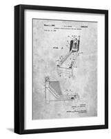 PP1036-Slate Skee Ball Patent Poster-Cole Borders-Framed Giclee Print