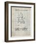 PP1037-Antique Grid Parchment Ski Boots Patent Poster-Cole Borders-Framed Giclee Print