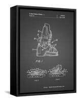 PP1037-Black Grid Ski Boots Patent Poster-Cole Borders-Framed Stretched Canvas