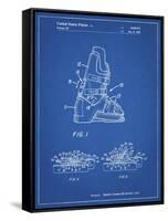 PP1037-Blueprint Ski Boots Patent Poster-Cole Borders-Framed Stretched Canvas