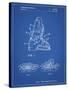 PP1037-Blueprint Ski Boots Patent Poster-Cole Borders-Stretched Canvas