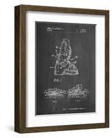 PP1037-Chalkboard Ski Boots Patent Poster-Cole Borders-Framed Giclee Print