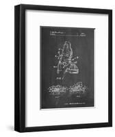 PP1037-Chalkboard Ski Boots Patent Poster-Cole Borders-Framed Giclee Print