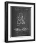 PP1037-Chalkboard Ski Boots Patent Poster-Cole Borders-Framed Giclee Print