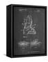 PP1037-Chalkboard Ski Boots Patent Poster-Cole Borders-Framed Stretched Canvas