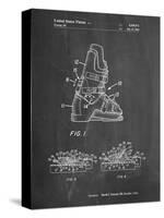 PP1037-Chalkboard Ski Boots Patent Poster-Cole Borders-Stretched Canvas