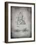 PP1037-Faded Grey Ski Boots Patent Poster-Cole Borders-Framed Giclee Print