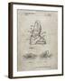 PP1037-Sandstone Ski Boots Patent Poster-Cole Borders-Framed Giclee Print