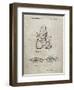 PP1037-Sandstone Ski Boots Patent Poster-Cole Borders-Framed Premium Giclee Print