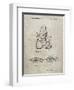 PP1037-Sandstone Ski Boots Patent Poster-Cole Borders-Framed Premium Giclee Print