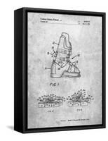 PP1037-Slate Ski Boots Patent Poster-Cole Borders-Framed Stretched Canvas