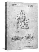 PP1037-Slate Ski Boots Patent Poster-Cole Borders-Stretched Canvas