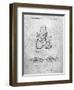 PP1037-Slate Ski Boots Patent Poster-Cole Borders-Framed Premium Giclee Print