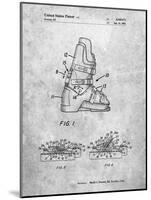 PP1037-Slate Ski Boots Patent Poster-Cole Borders-Mounted Giclee Print