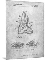 PP1037-Slate Ski Boots Patent Poster-Cole Borders-Mounted Giclee Print