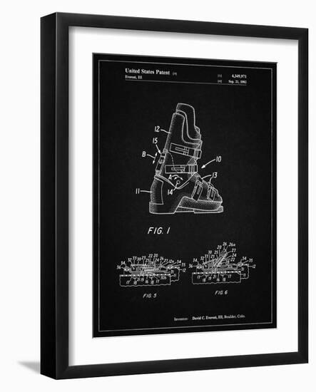 PP1037-Vintage Black Ski Boots Patent Poster-Cole Borders-Framed Giclee Print