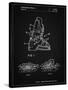 PP1037-Vintage Black Ski Boots Patent Poster-Cole Borders-Stretched Canvas