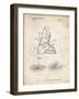 PP1037-Vintage Parchment Ski Boots Patent Poster-Cole Borders-Framed Giclee Print