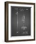 PP1038-Black Grid Ski Pole Patent Poster-Cole Borders-Framed Giclee Print