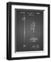 PP1038-Black Grid Ski Pole Patent Poster-Cole Borders-Framed Giclee Print