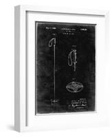 PP1038-Black Grunge Ski Pole Patent Poster-Cole Borders-Framed Giclee Print