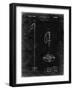 PP1038-Black Grunge Ski Pole Patent Poster-Cole Borders-Framed Giclee Print