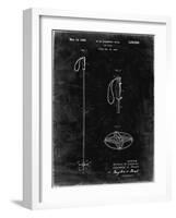 PP1038-Black Grunge Ski Pole Patent Poster-Cole Borders-Framed Giclee Print