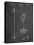 PP1038-Chalkboard Ski Pole Patent Poster-Cole Borders-Stretched Canvas