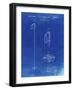 PP1038-Faded Blueprint Ski Pole Patent Poster-Cole Borders-Framed Giclee Print