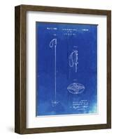 PP1038-Faded Blueprint Ski Pole Patent Poster-Cole Borders-Framed Giclee Print