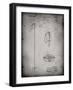 PP1038-Faded Grey Ski Pole Patent Poster-Cole Borders-Framed Giclee Print