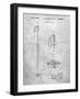 PP1038-Slate Ski Pole Patent Poster-Cole Borders-Framed Giclee Print