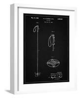 PP1038-Vintage Black Ski Pole Patent Poster-Cole Borders-Framed Giclee Print