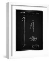 PP1038-Vintage Black Ski Pole Patent Poster-Cole Borders-Framed Giclee Print