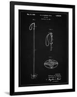 PP1038-Vintage Black Ski Pole Patent Poster-Cole Borders-Framed Giclee Print