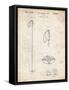 PP1038-Vintage Parchment Ski Pole Patent Poster-Cole Borders-Framed Stretched Canvas