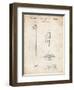 PP1038-Vintage Parchment Ski Pole Patent Poster-Cole Borders-Framed Giclee Print