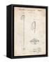 PP1038-Vintage Parchment Ski Pole Patent Poster-Cole Borders-Framed Stretched Canvas